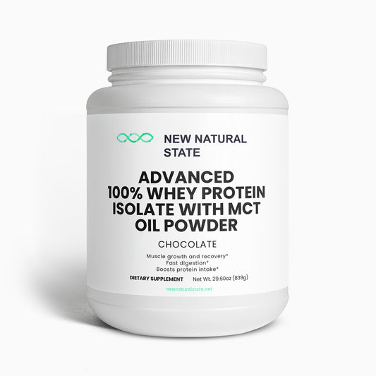 Advanced 100% Whey Protein Isolate (Chocolate) With MCT Oil Powder