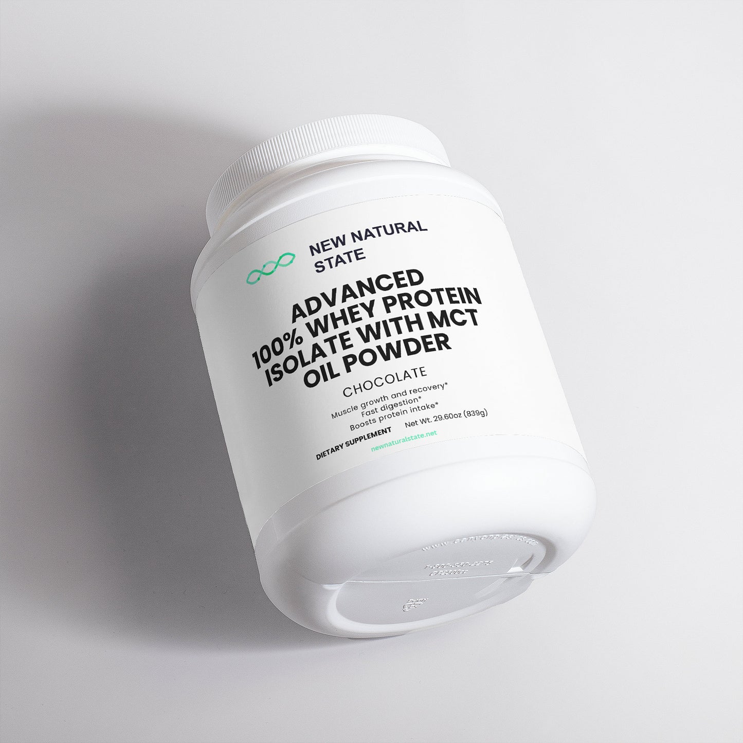 Advanced 100% Whey Protein Isolate (Chocolate) With MCT Oil Powder
